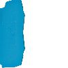 Принадлежность для наборных клемм, Изолятор торцевой для KYA02NH,KYA04NH, синий
