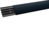SL Hager, Канал кабельный напольный, 4-х секционный под кабели ø до 11 мм, габарит профиля (ВхШхД) 17x75х2000 мм, материал ПВХ, цвет крышки RAL7021 антрацит (цена за 1 м)