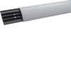 SL Hager, Канал кабельный напольный, 4-х секционный под кабели ø до 11 мм, габарит профиля (ВхШхД) 17x75х2000 мм, материал ПВХ, цвет крышки RAL7030 серый