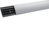 SL Hager, Канал кабельный напольный, 4-х секционный под кабели ø до 11 мм, габарит профиля (ВхШхД) 17x75х2000 мм, материал ПВХ, цвет крышки RAL7035 серый светлый (цена за 1 м)