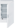 Щит vega Hager навесной мультимедия, с 3 монтажными панелями, дверь непрозрачная, RAL9010